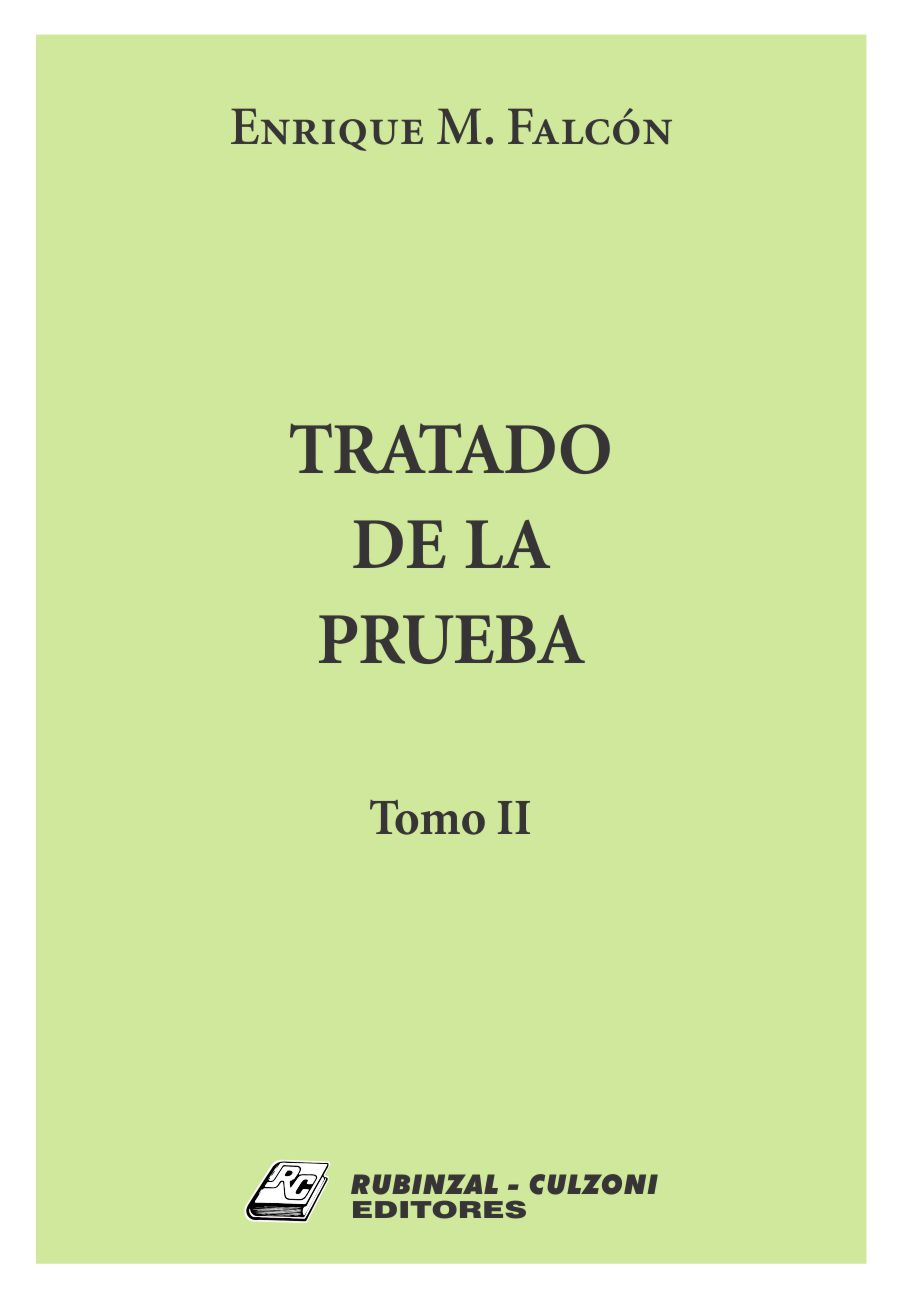 Tratado de la prueba - Tomo II