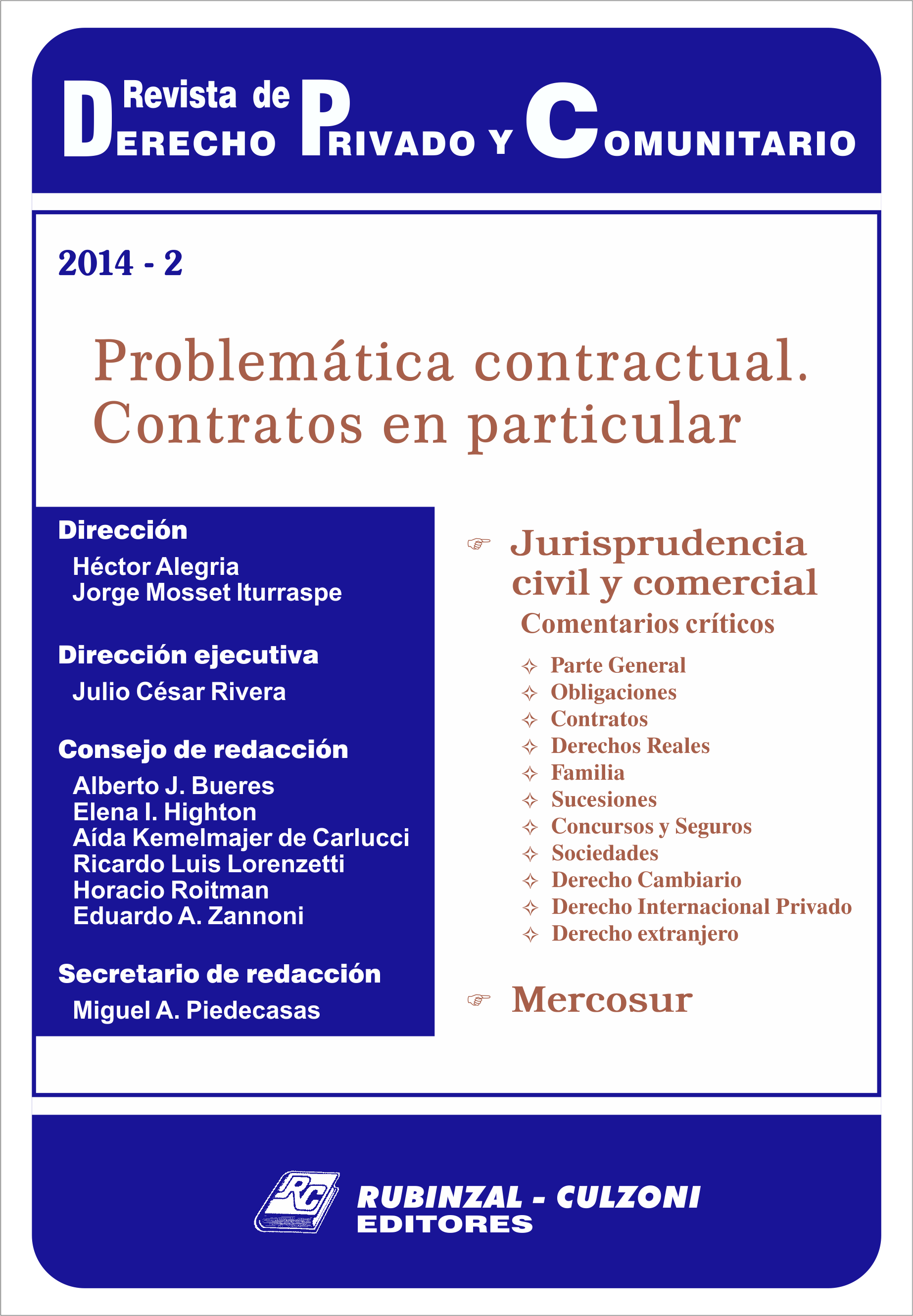 Revista de Derecho Privado y Comunitario - Problemática contractual