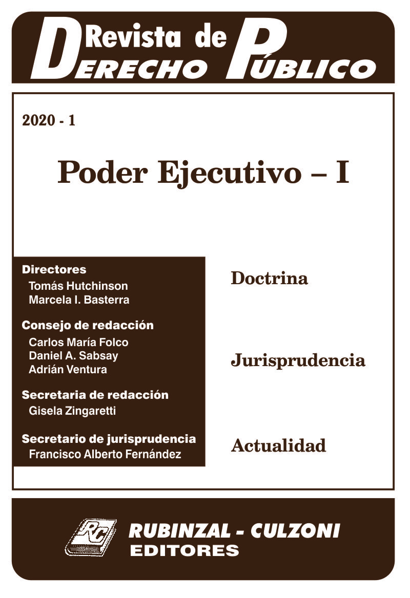Revista de Derecho Público - Poder Ejecutivo - I